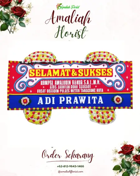 Papan Bunga Ucapan Selamat Long Ikis